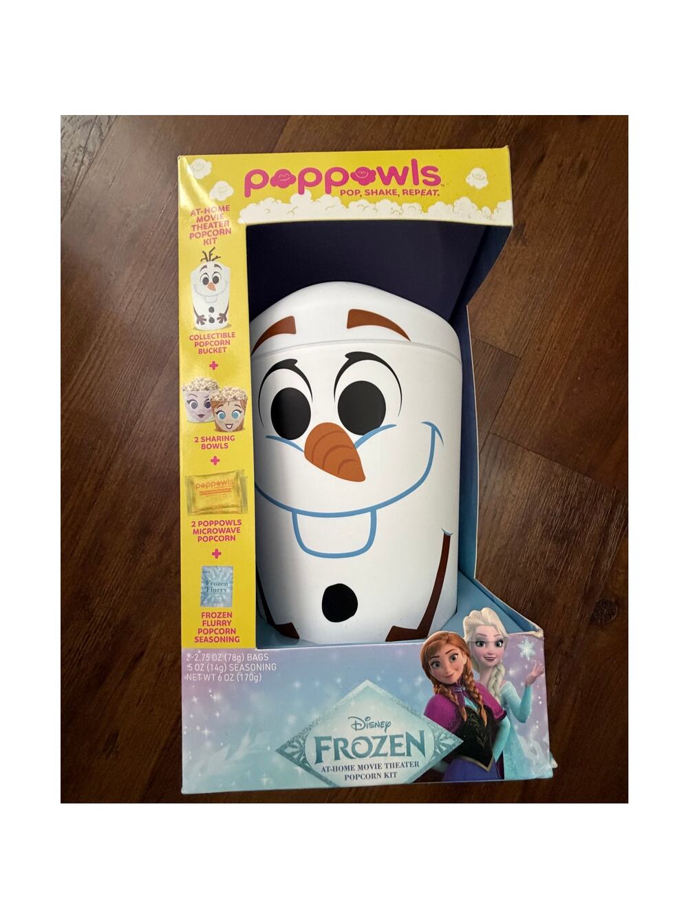 Poppowls Disney Frozen Home Movie Theater Popcorn Kit NIB